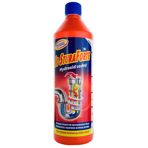 Tekutý čistič odpadov Io Sturaforte - Hydroxid sodný, 1 l