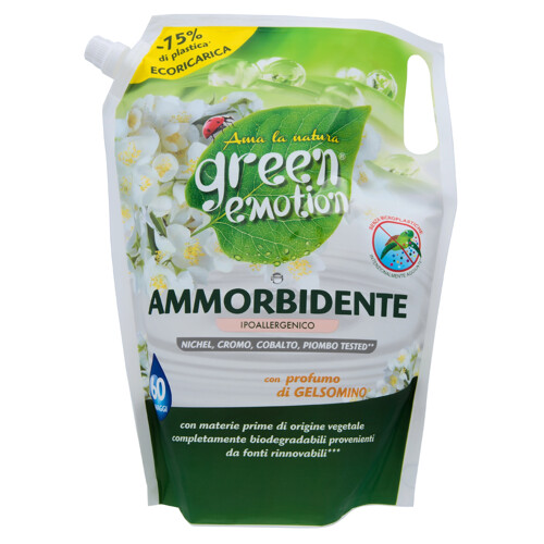 Hypoalergénna aviváž Green Emotion Ammorbidente, s jazmínovou vôňou, 1,5 l