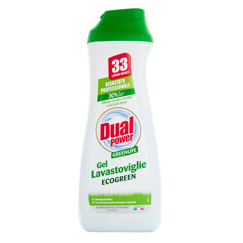 Ekologický gél do umývačky Dual Power Greenlife Gél Lavastoviglie, 660 ml