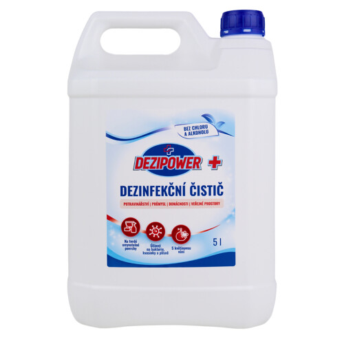 DEZIPOWER PLUS – dezinfekčný čistič s kvetinovou vôňou, 5 l