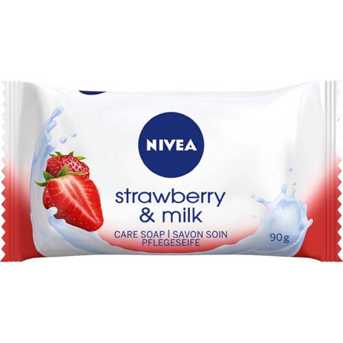 Nivea tuhé mydlo 90g-Strawberry & Milk