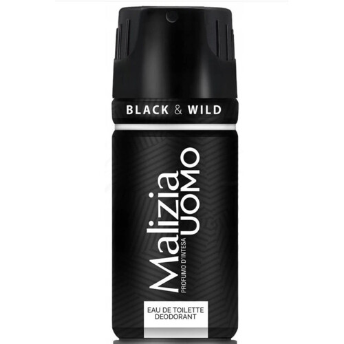 Deodorant MALIZIA UOMO BLACK & WILD 150 ML