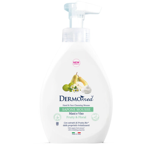 DERMOMED penové mydlo FRUITY & FLORAL na ruky a tvár 500ML