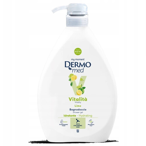 DERMOMED Sprchový gél VITALITA LIME 1000 ml s pumpičkou