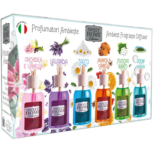SWEET HOME difúzery s vonnými tyčinkami 6x30ML