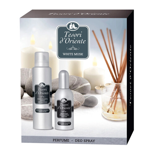 Tesori d´ Oriente darčeková sada Muschio Bianco- parfumovaná voda + deodorant