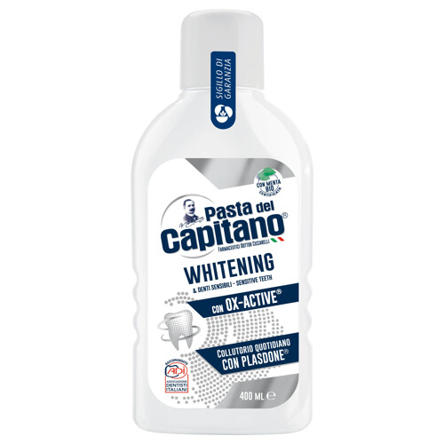 Pasta del Capitano Whitening ústna voda 400ML