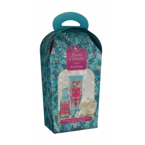 Tesori d´ Oriente darčeková sada Ayurveda - parfumovaná voda + sprchový gél + špongia