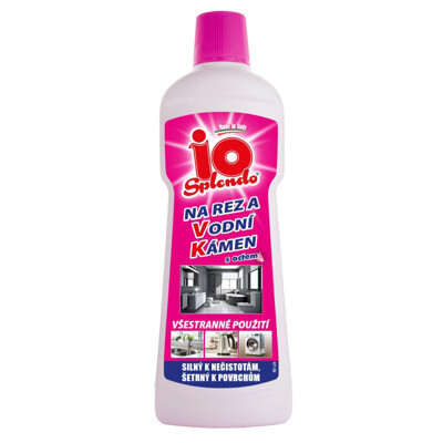 Odstraňovač vodného kameňa a hrdze Io Splendo, s octom, 750 ml