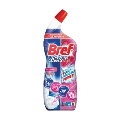 Bref čistiaci prostriedok na toalety Power Aktiv Gel Flower 700 ml