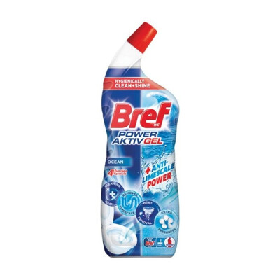 Bref čistiaci prostriedok na toalety Power Aktiv Gel Ocean 700 ml