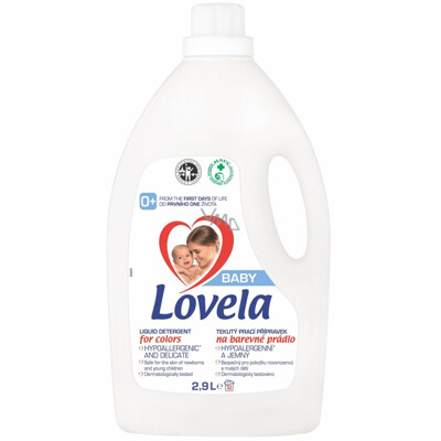Lovela Baby Farebná bielizeň Hypoalergénny, jemný tekutý prací prostriedok 32 ...