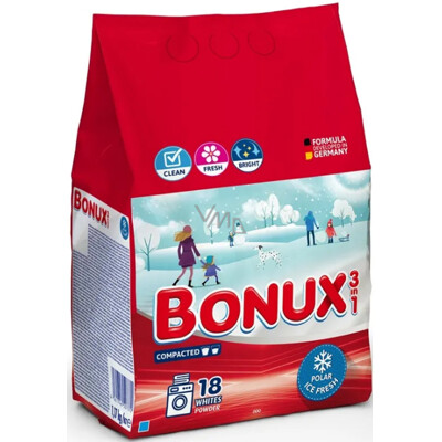 Bonux White Polar Ice Fresh 3v1 biely prací prostriedok 18 dávok 1,17 kg