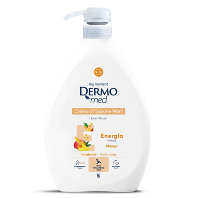 Tekuté mydlo na ruky Dermomed Sapone Energia, s vôňou manga, 1 l