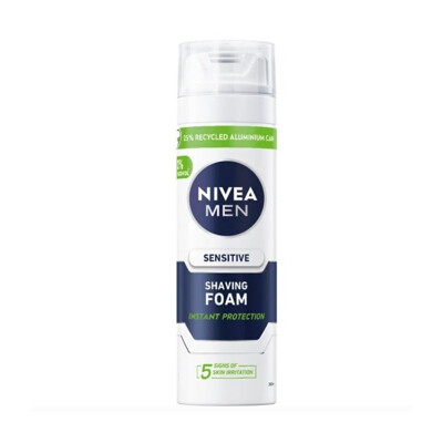 NIVEA Men pena na holenie Sensitive, 200 ml