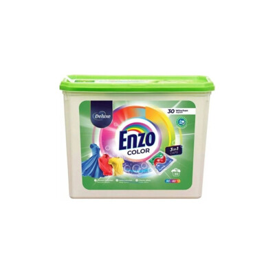 Enzo Color Deluxe 3v1 – Pracie kapsuly na farebnú bielizeň 30ks