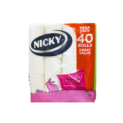 NICKY – Toaletný papier – 3 vrstvový 40ks