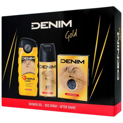 DENIM darčeková sada Gold 3 produkty