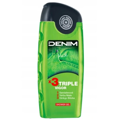 DENIM MUSK Sprchový gél x3 Triple Vigor 250 ml