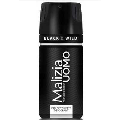 Deodorant MALIZIA UOMO BLACK &amp; WILD 150 ML