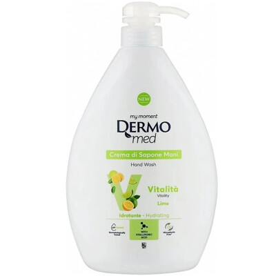DERMOMED tekuté mydlo VITALITA Lime s pumpičkou 1000 ML