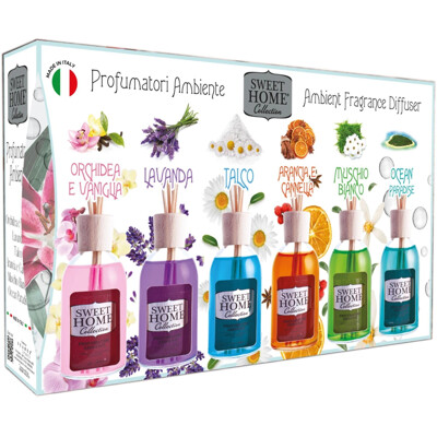 SWEET HOME difúzery s vonnými tyčinkami 6x30ML