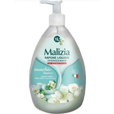 Malizia Tekuté mydlo MUSCHIO BIANCO 1000 ml
