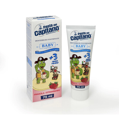 Pasta del Capitano JUNIOR zubná pasta jahoda 75ML